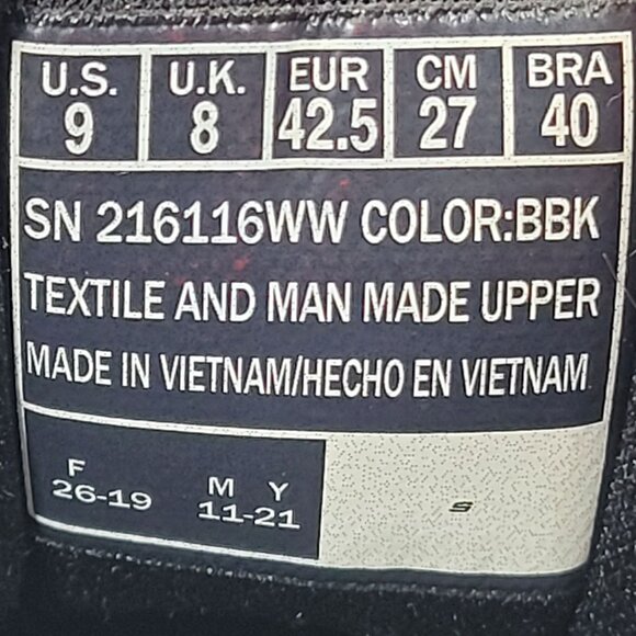 Skechers Men's Go Walk Arch Fit Black Shoes 216116WW US Size 9 - Picture 8 of 8